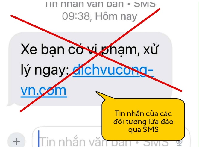 Cảnh báo chiêu trò lừa đảo phạt nguội qua website giả mạo dịch vụ công